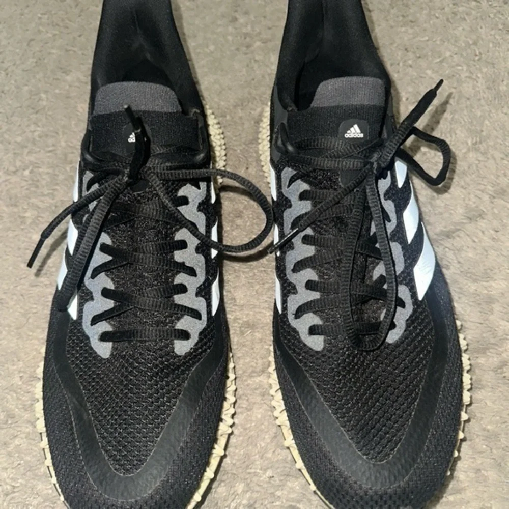 adidas Black and White Athletic Shoes